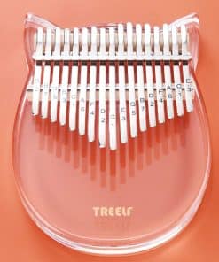 Kalimba TREELF 17 Keys Cute Cat Acrylic Thumb Piano Mbira