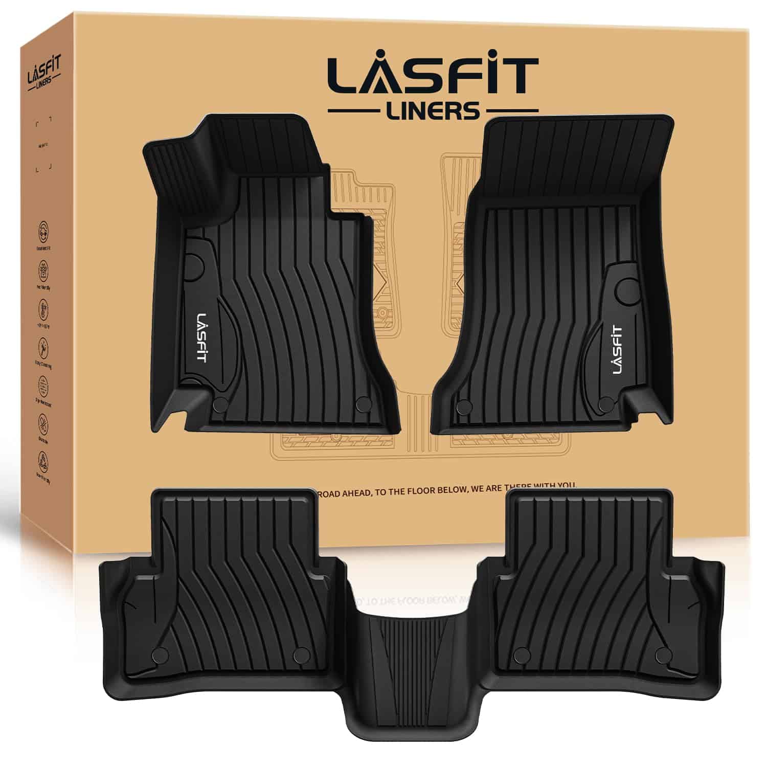 Tapetes LASFIT para Mercedes Benz 2015-2021 Clase C Sedán