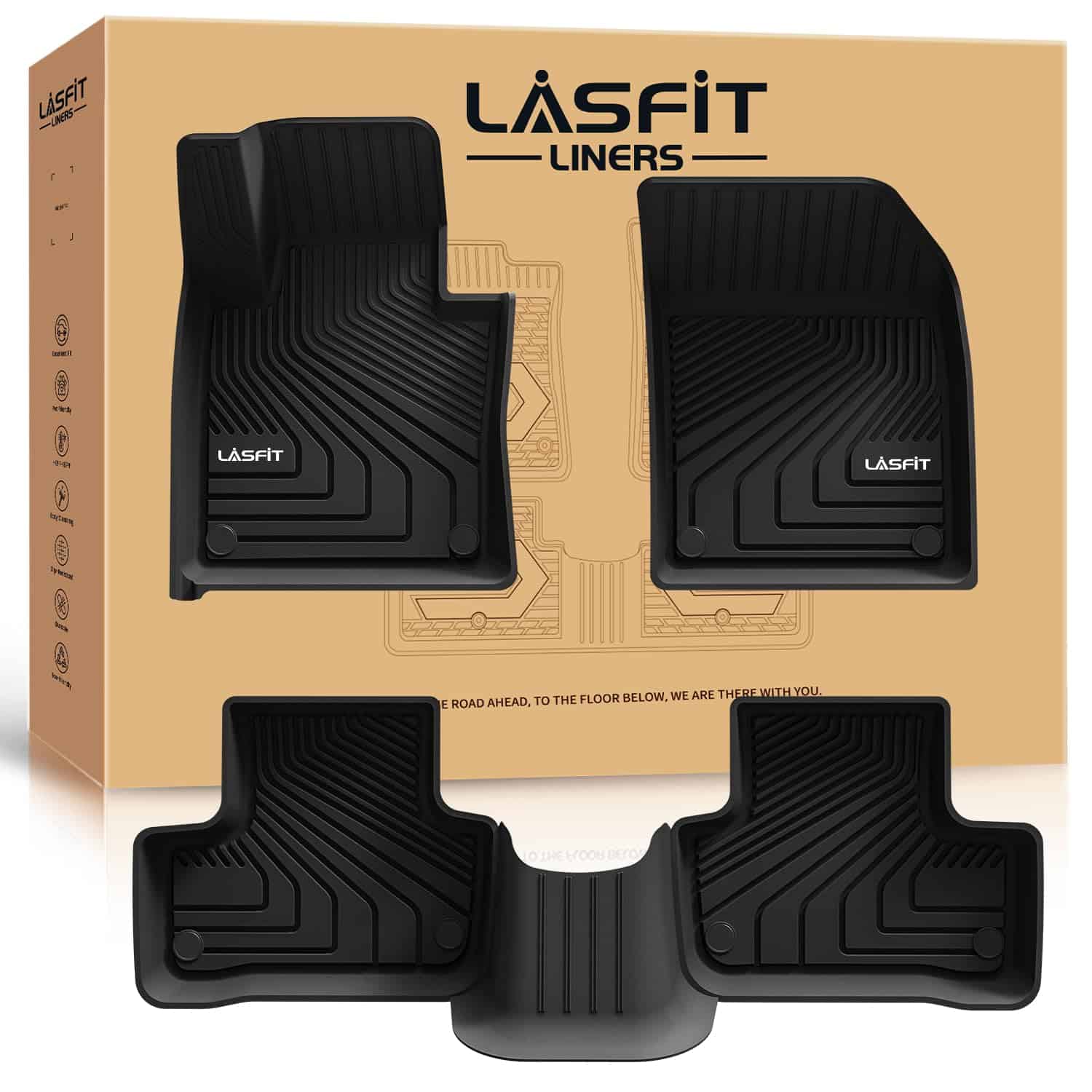 Tapetes LASFIT 2018-2024 para Volvo XC60 (para T5, T6 Sólo,