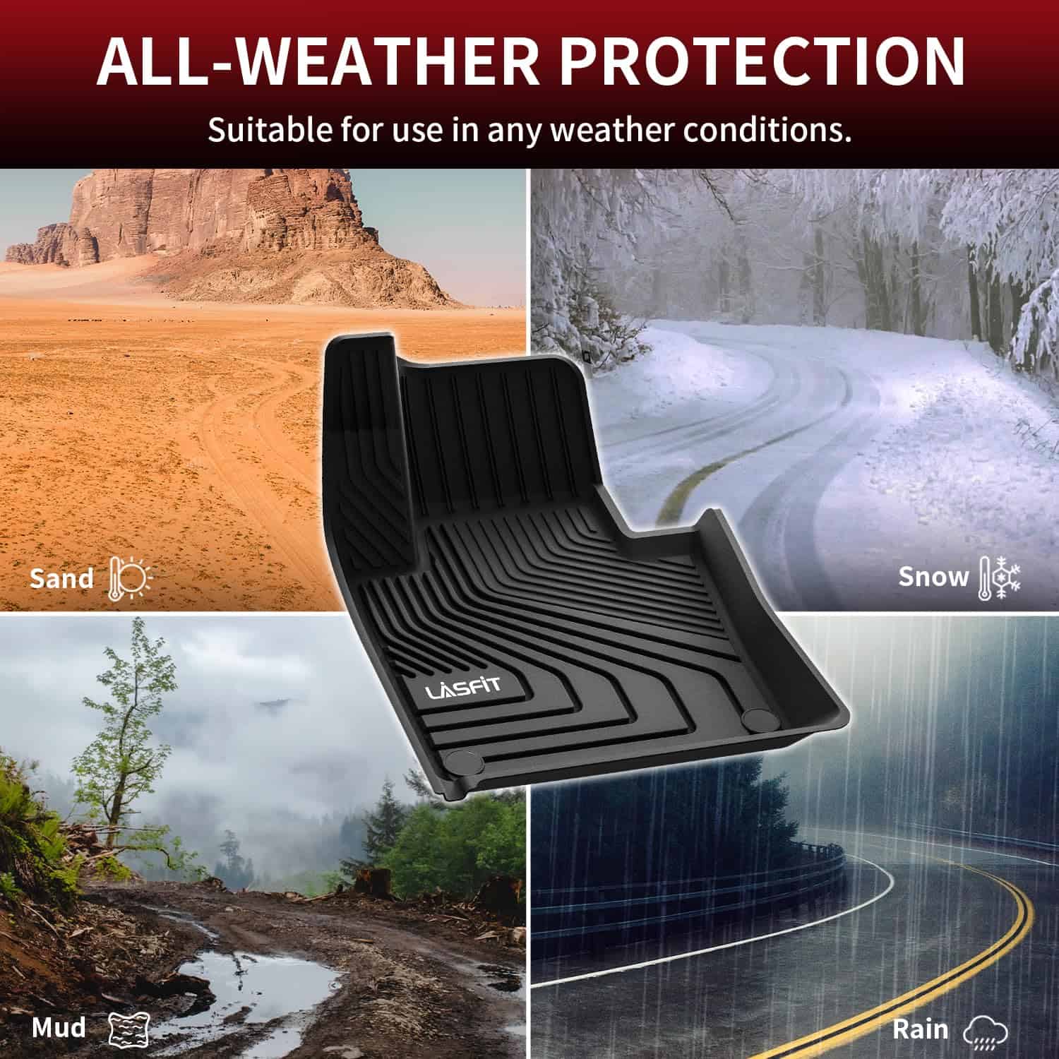 Tapetes LASFIT 2018-2024 para Volvo XC60 (para T5, T6 Sólo, - Imagen 8