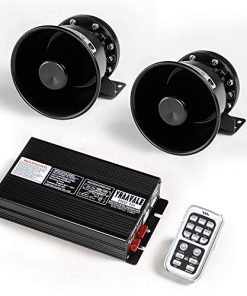 YHAAVALE Sistema de Altavoz de Sirena de la Policía,