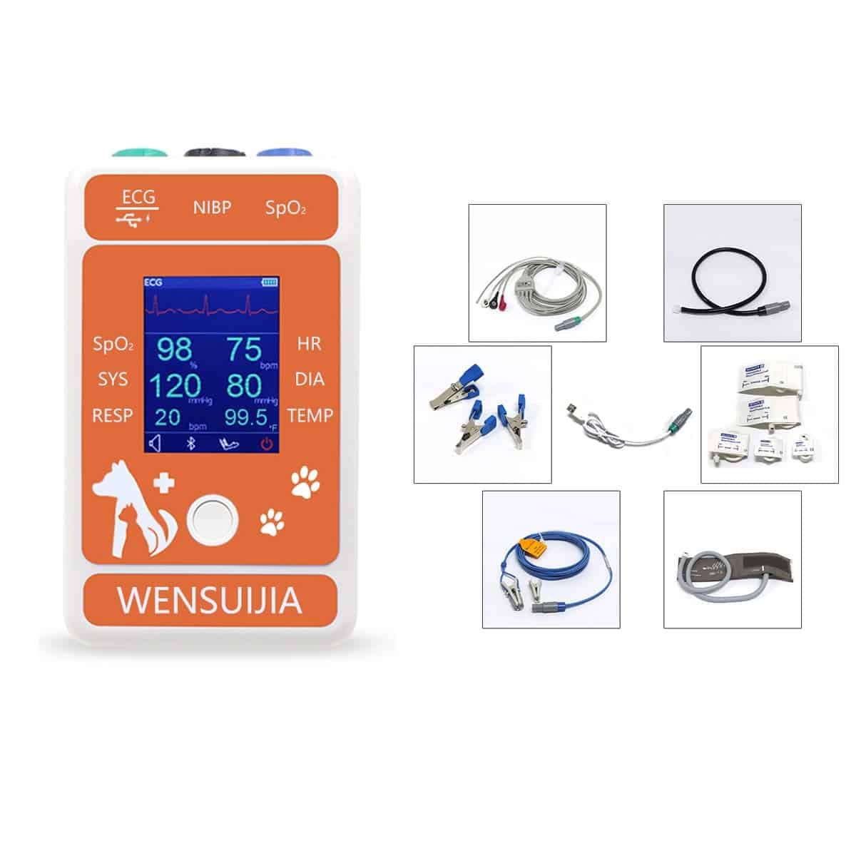 Monitor de Pacientes Veterinarios WENSUIJIA, Monitor - Imagen 3