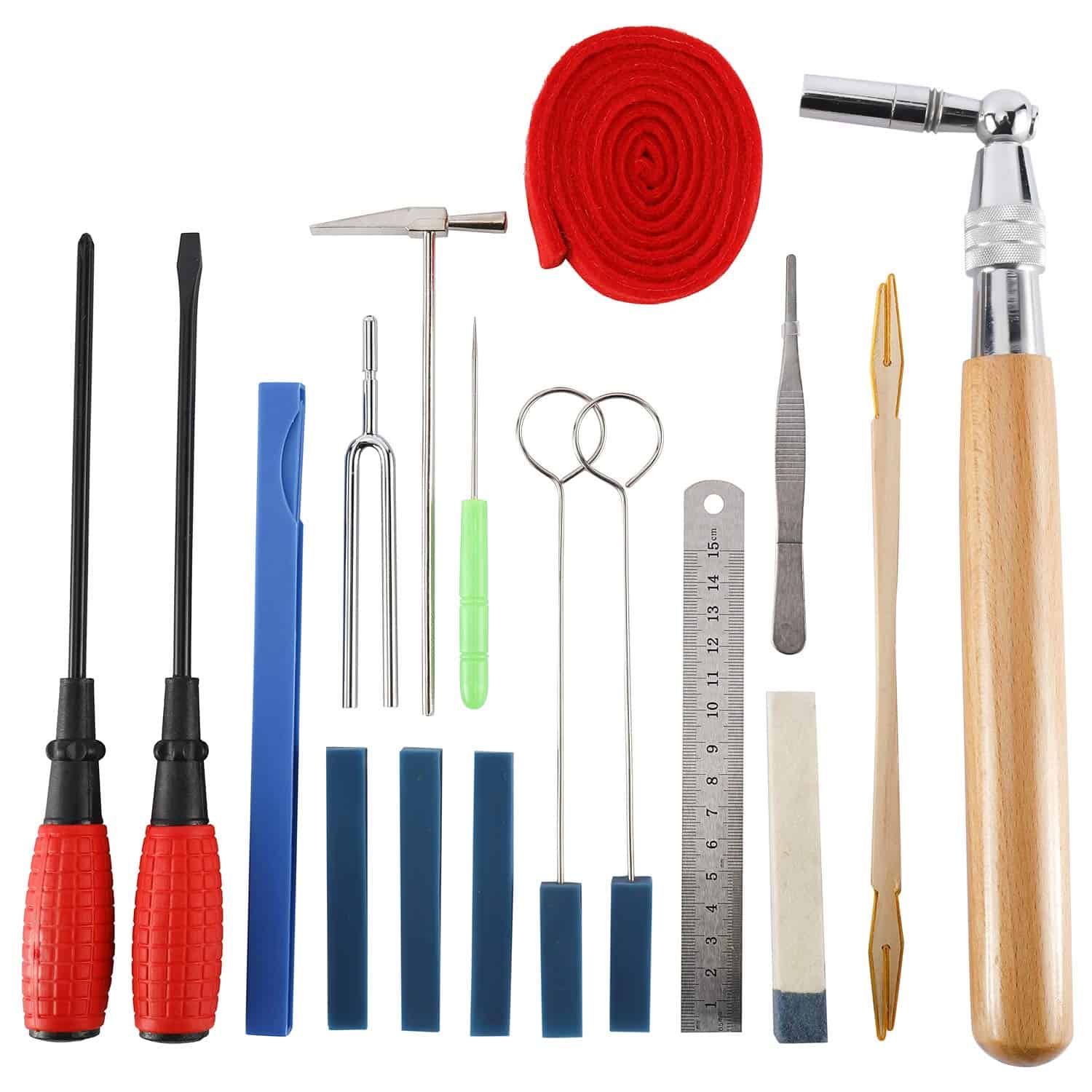Kit de afinación de piano profesional de 18 piezas, 17 - Imagen 3