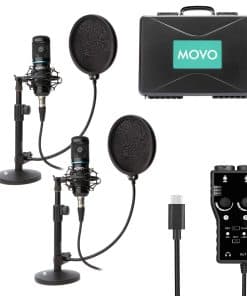 Kit de grabación de podcast para smartphone Movo - 2