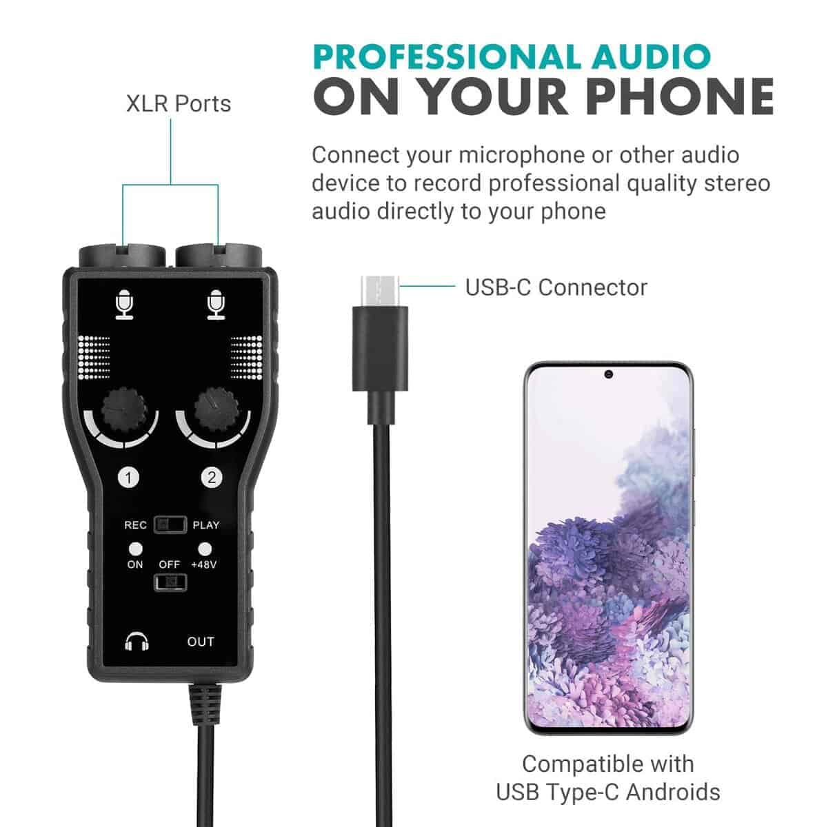 Kit de grabación de podcast para smartphone Movo - 2 - Imagen 5