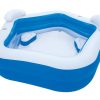 Piscina Inflable con 2 Asientos y Soporte para Vasos