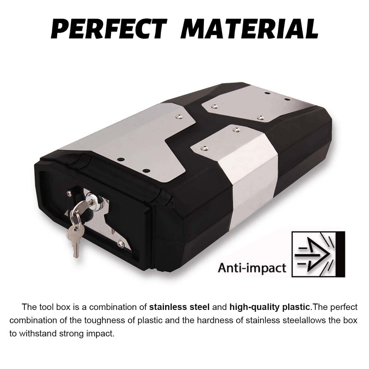 Caja lateral para motocicletas de acero inoxidable con caja - Imagen 6