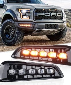 Fannuo Luces LED de Niebla con Señales de Giro Ámbar Luces