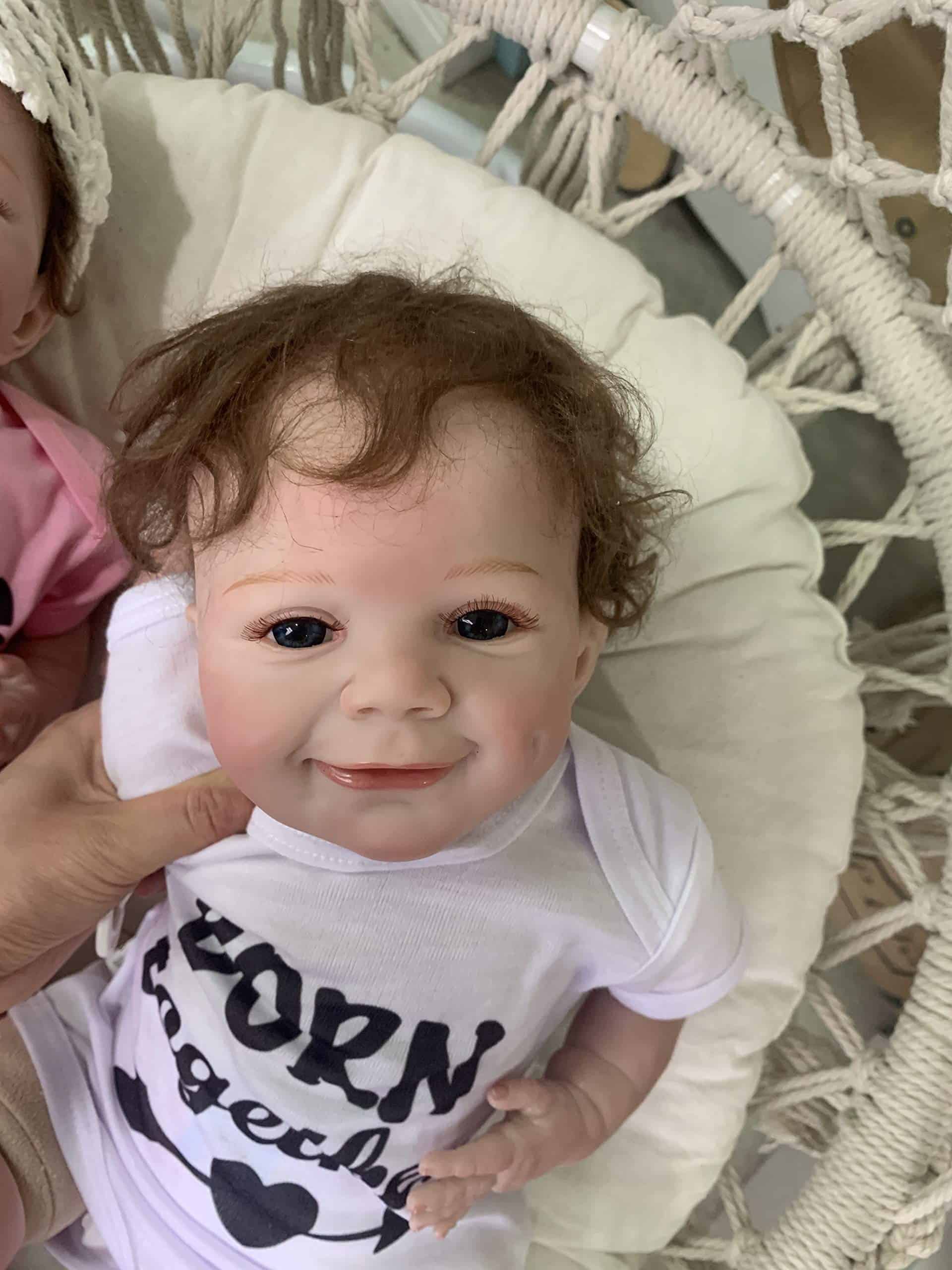 Muñeco Reborn de Bebé Niño Angelbaby de 22 pulgadas Hecho a - Imagen 4