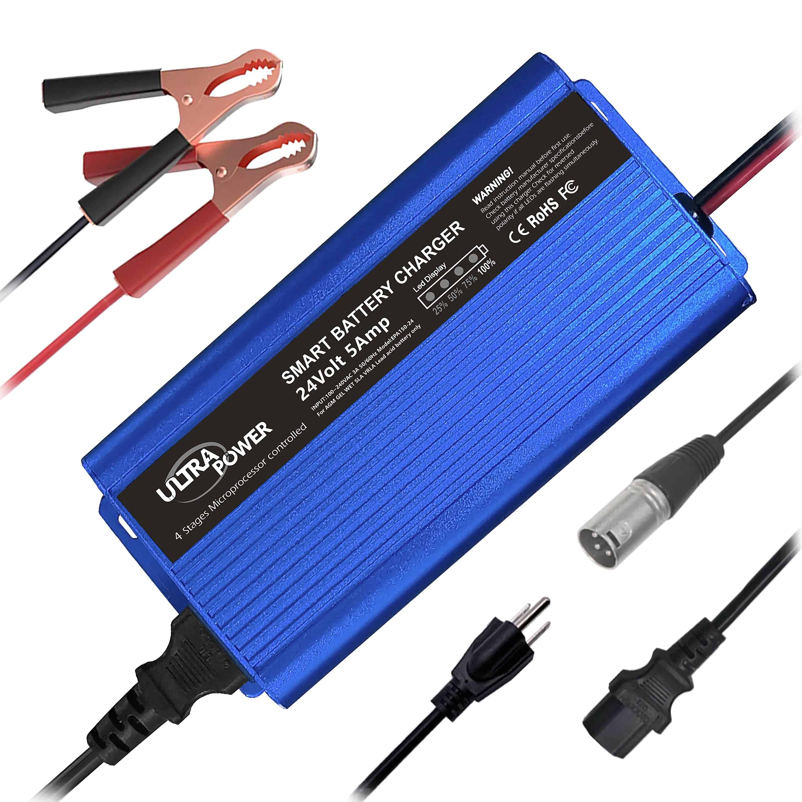 Cargador de Batería ULTRAPOWER 24 Voltios Automático Smart