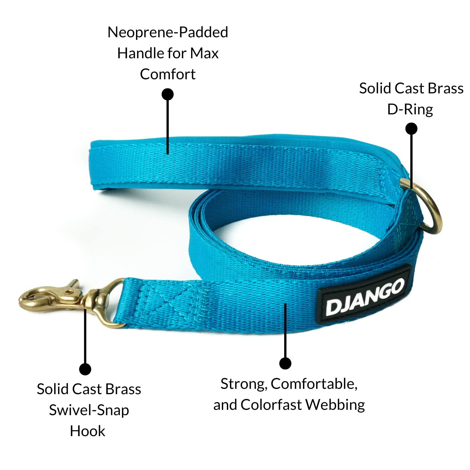 Correa para perro de aventura DJANGO � Resistente, cómoda y - Imagen 6