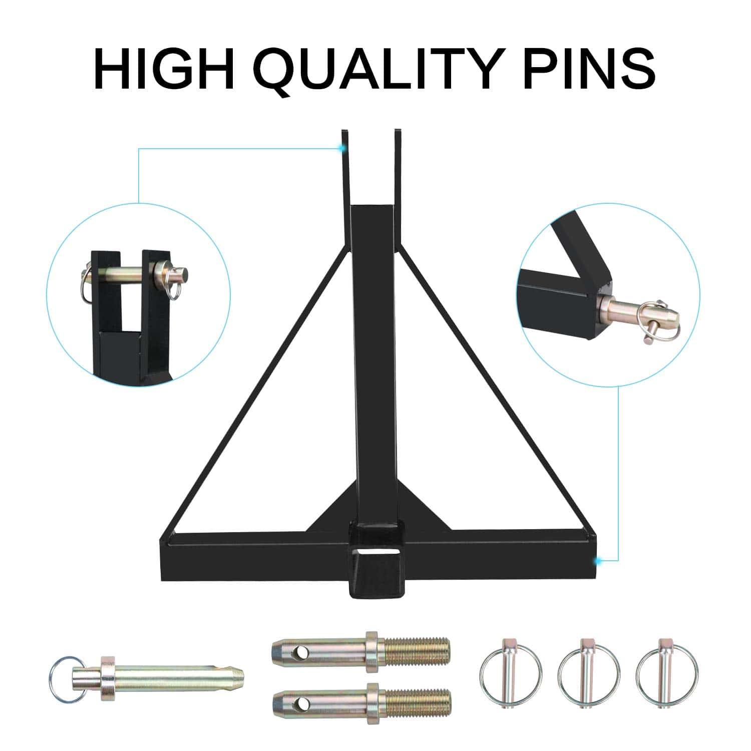 Receptor de Enganche de Remolque de 3 Puntos 2 Pulgadas de - Imagen 6
