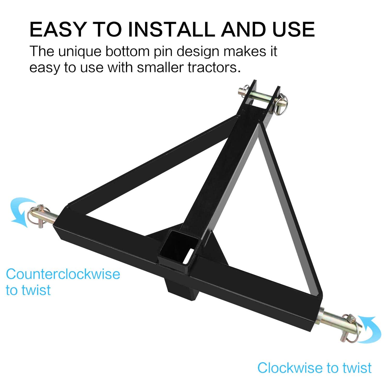 Receptor de Enganche de Remolque de 3 Puntos 2 Pulgadas de - Imagen 5