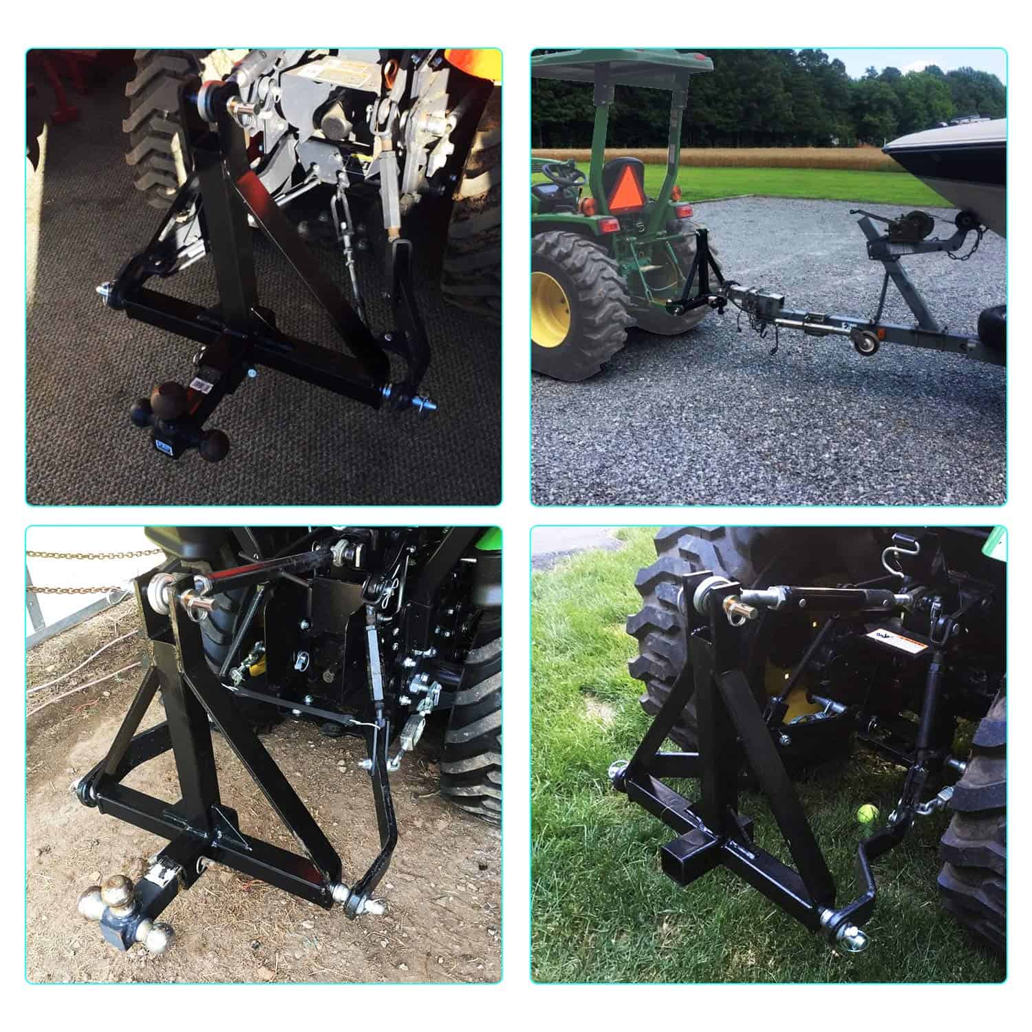 Receptor de Enganche de Remolque de 3 Puntos 2 Pulgadas de - Imagen 9