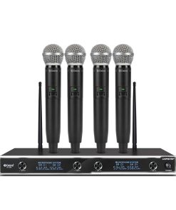 Sistema de micrófono inalámbrico de 4 canales D Debra con
