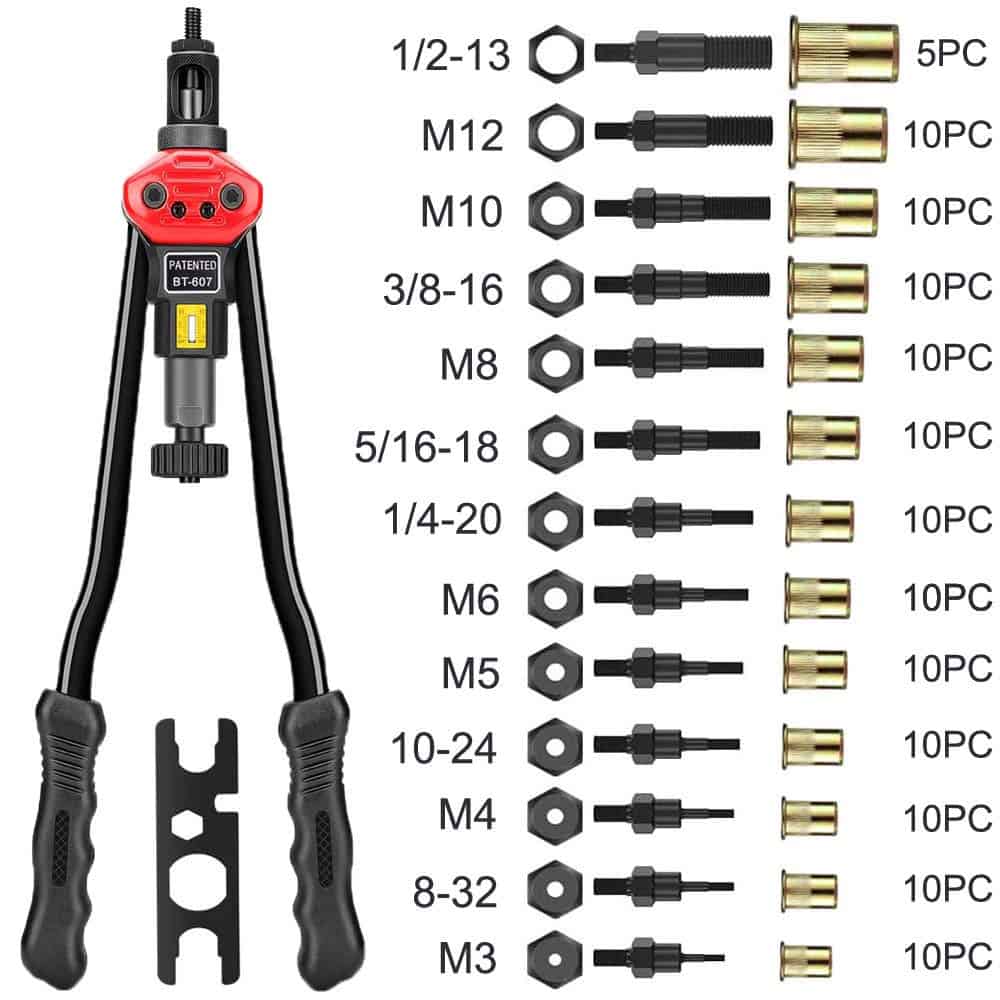 Herramienta profesional para remachar tuercas ZSY de 16", - Imagen 4