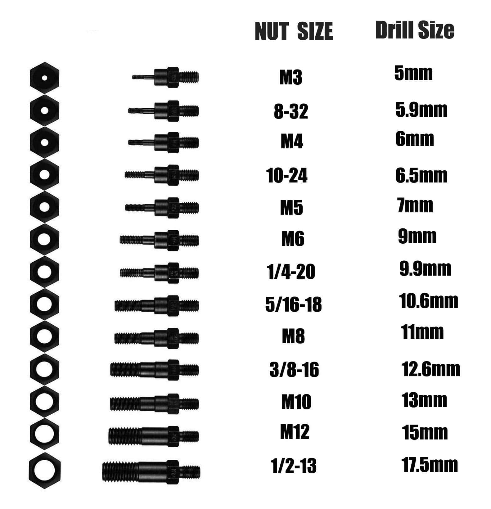 Herramienta profesional para remachar tuercas ZSY de 16", - Imagen 8