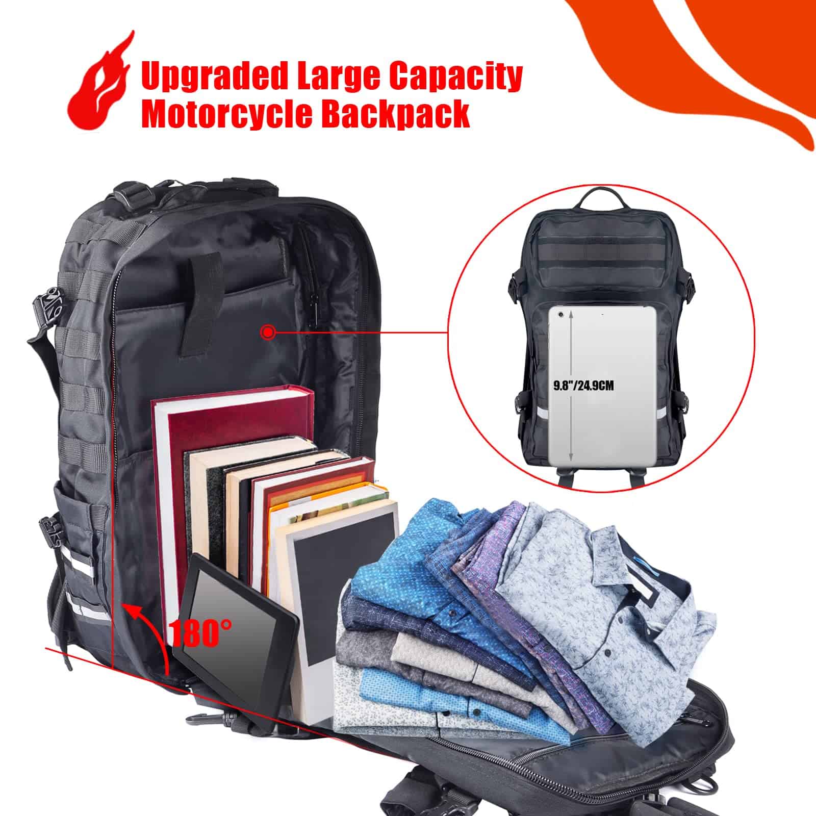 Mochila para Casco de Motocicleta Goldfire para Hombres - Imagen 4