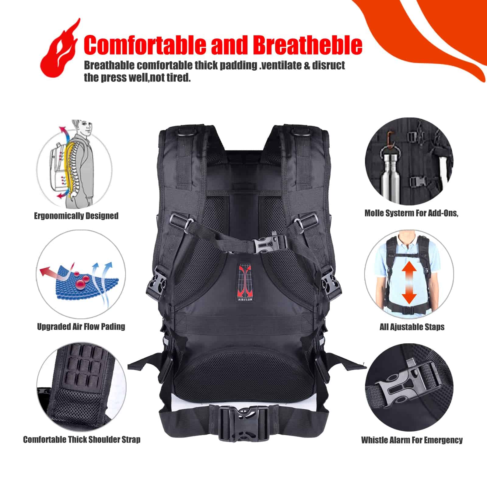 Mochila para Casco de Motocicleta Goldfire para Hombres - Imagen 6