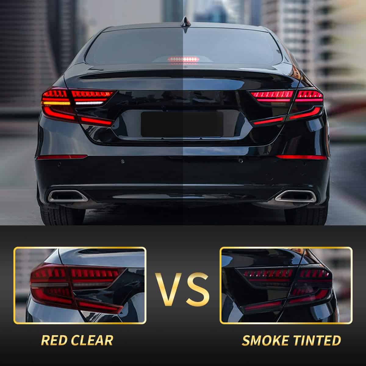 VLAND Faros Traseros LED Ahumados Compatibles con [Honda - Imagen 10