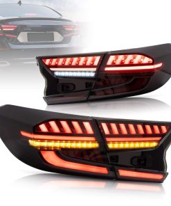VLAND Faros Traseros LED Ahumados Compatibles con [Honda