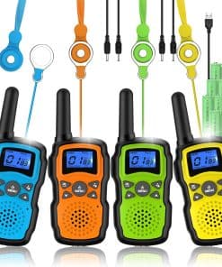 Walkie Talkies para Niños y Adultos Recargables 4 Sets con