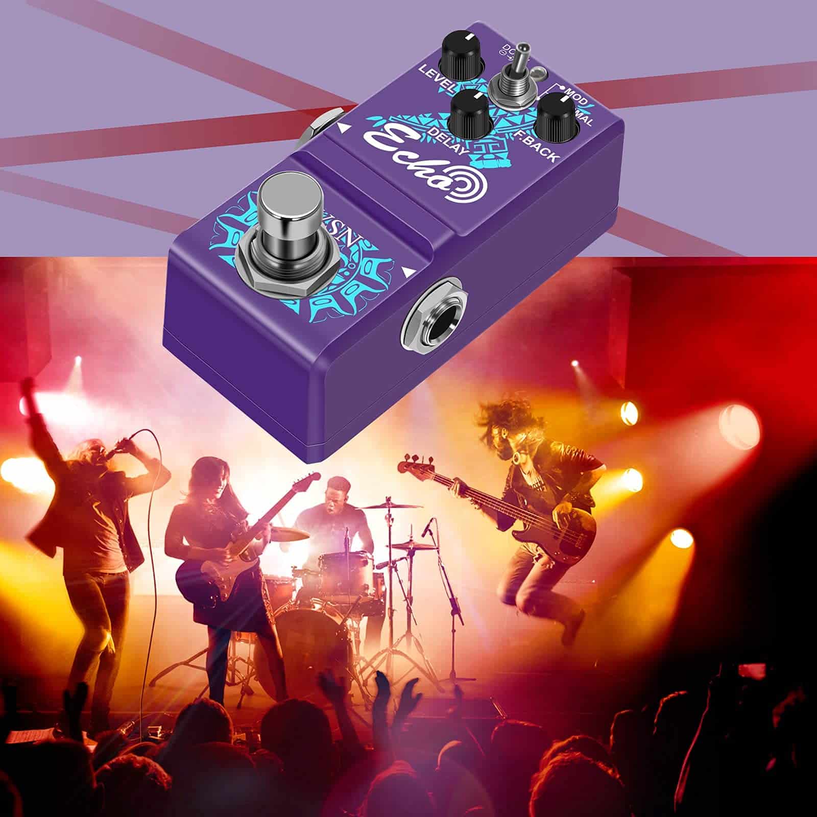 Pedal de Efecto de Guitarra Vintage Delay VSN Pedal de - Imagen 10