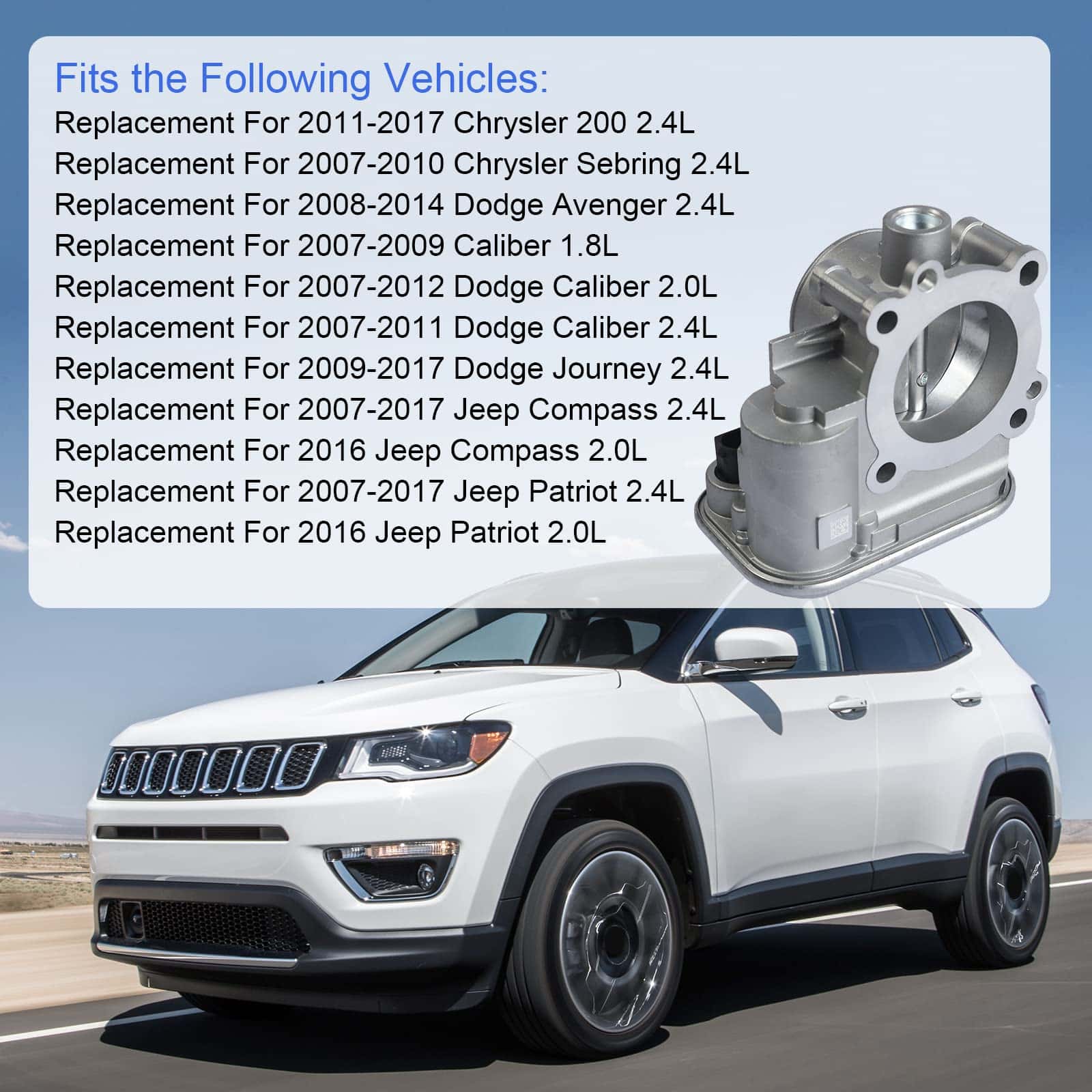 Cuerpo del acelerador electrónico con IAC TPS de repuesto - Imagen 6