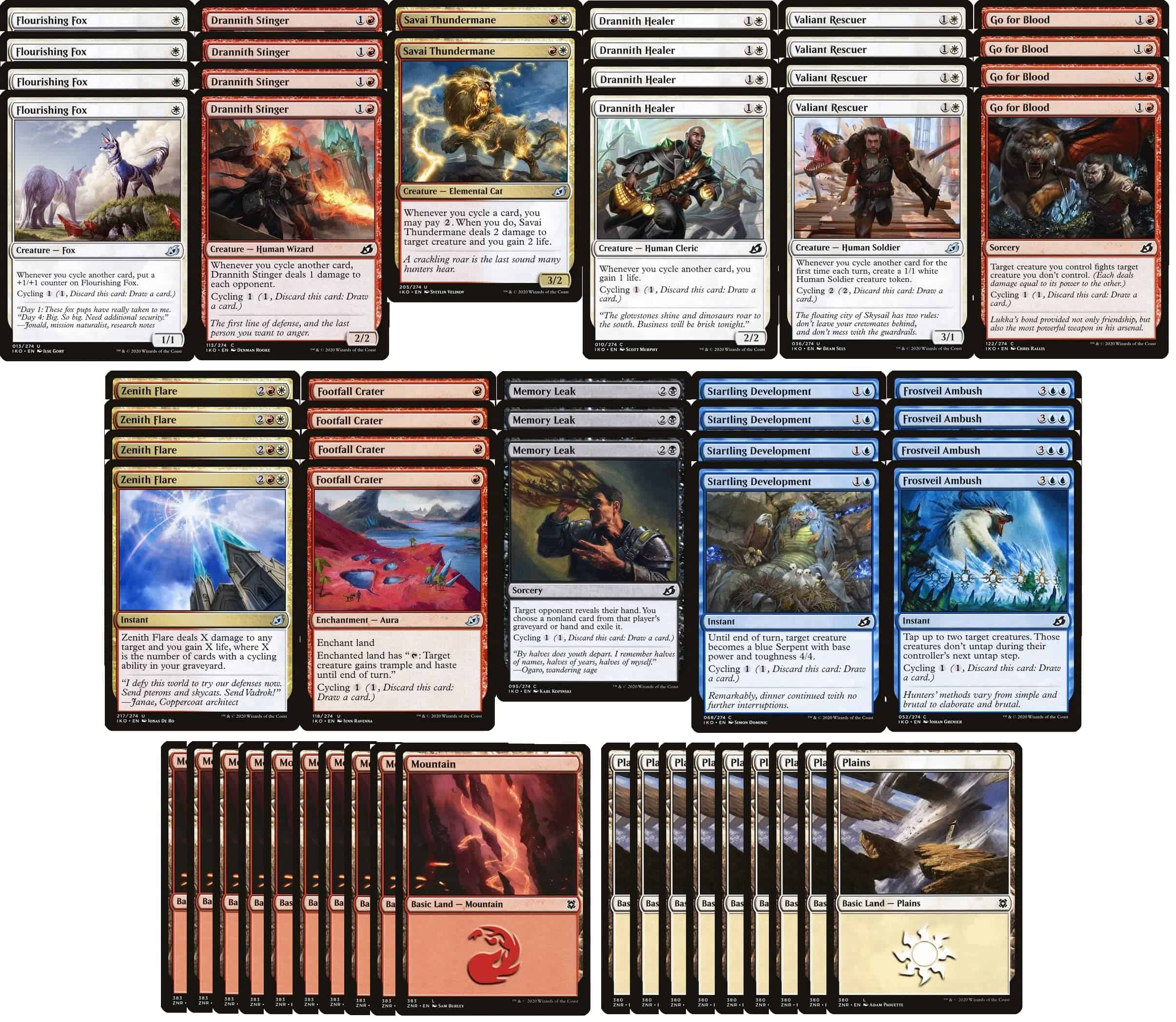 Baraja de Ciclismo Boros Élite - Rojo Blanco - Muy Poderosa