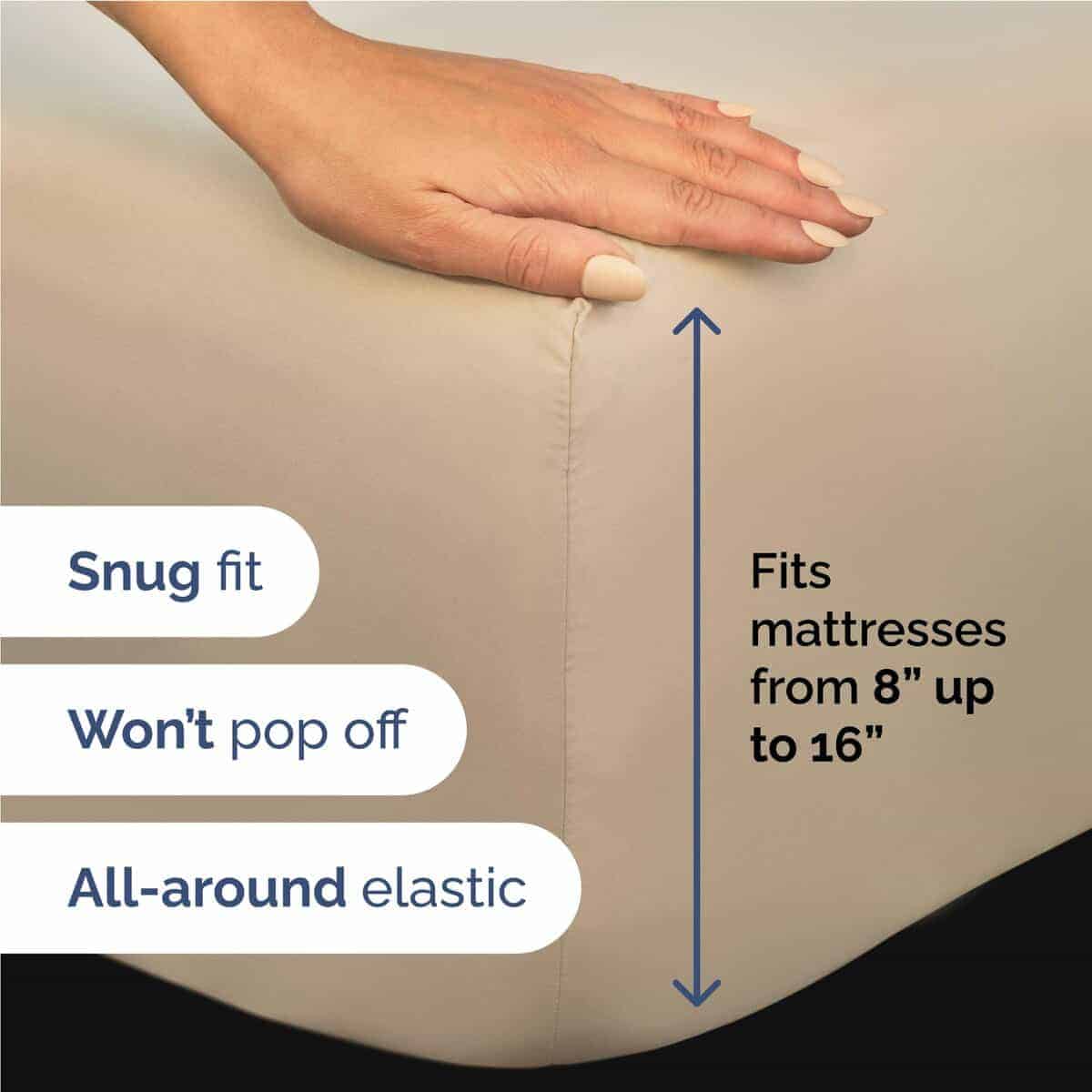 Juego de sábanas completo de 4 piezas - -Crema - Imagen 4