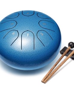 Lronbird Steel Tongue Drum 6 Pulgadas 8 Notas -Azul Marino