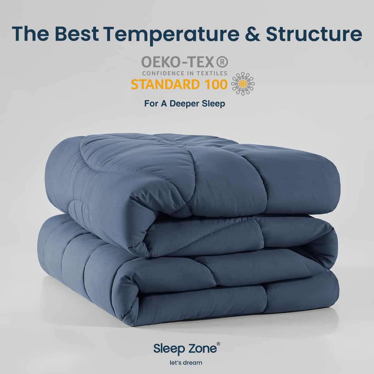 Edredón Acolchado Reversible de Fibra Alternativa para Cama - Imagen 9