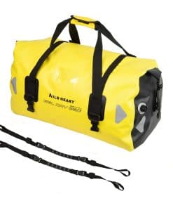 Bolsa de equipaje impermeable WILD HEART 66L amarilla con