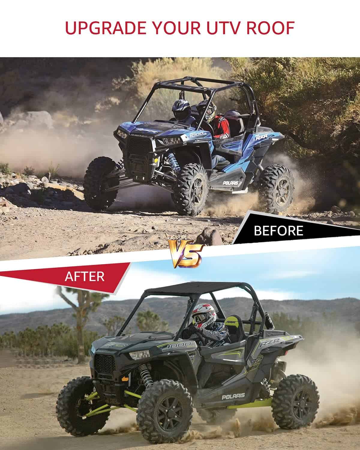 Techo Rígido UTV, A&UTV PRO Techo Rígido de Plástico para - Imagen 4