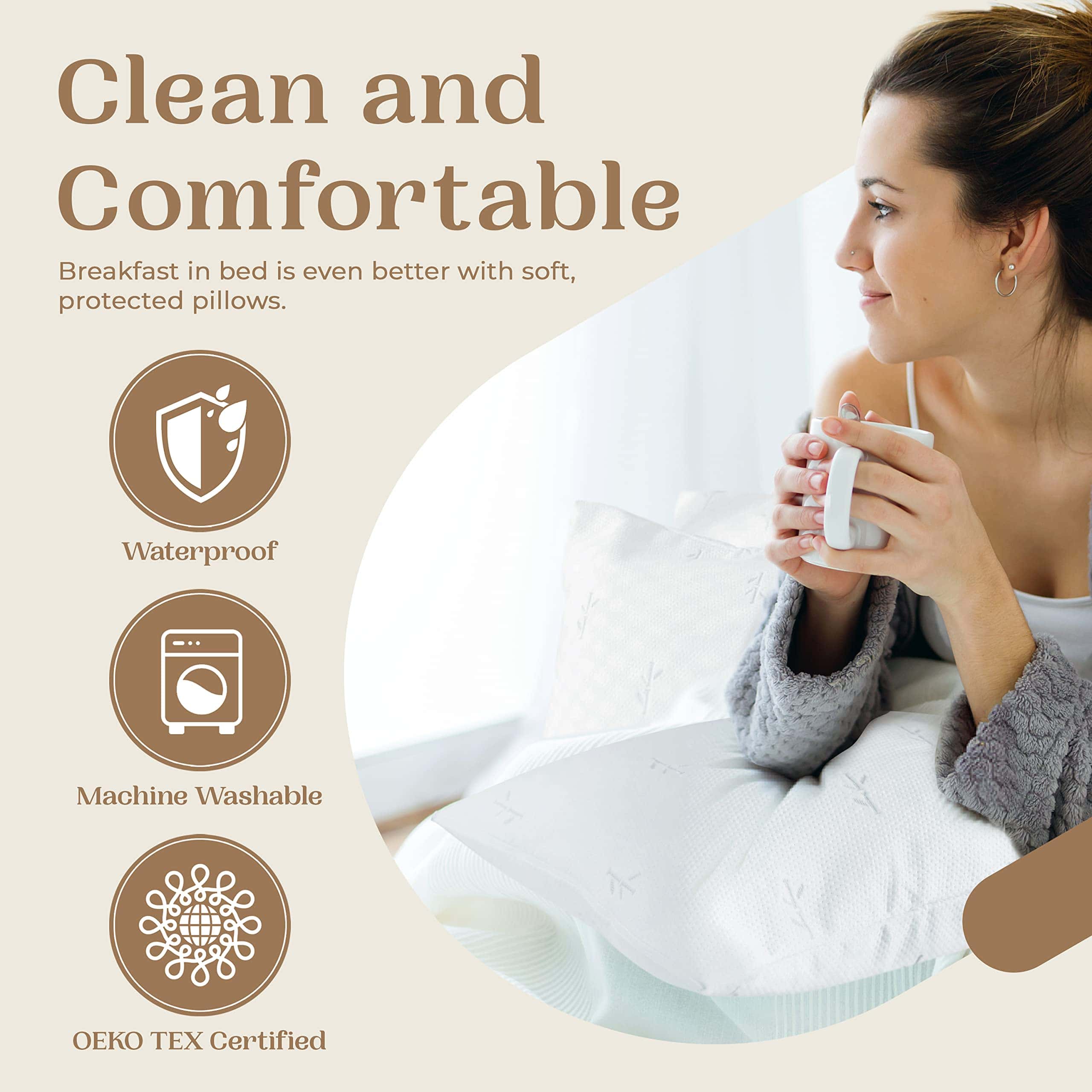 Funda de Almohada de Enfriamiento de 65% Poliéster y 35% - Imagen 3