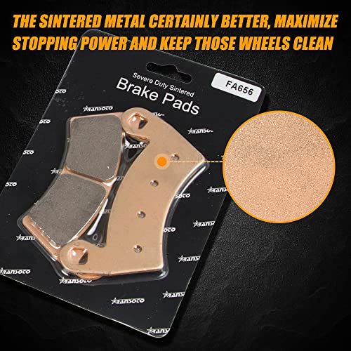 RANSOTO 2205949 Kit de 4 Pastillas de Freno Delanteras y - Imagen 6