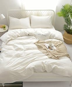 Juego de Ropa de Cama con Funda Nórdica de Algodón Lavado