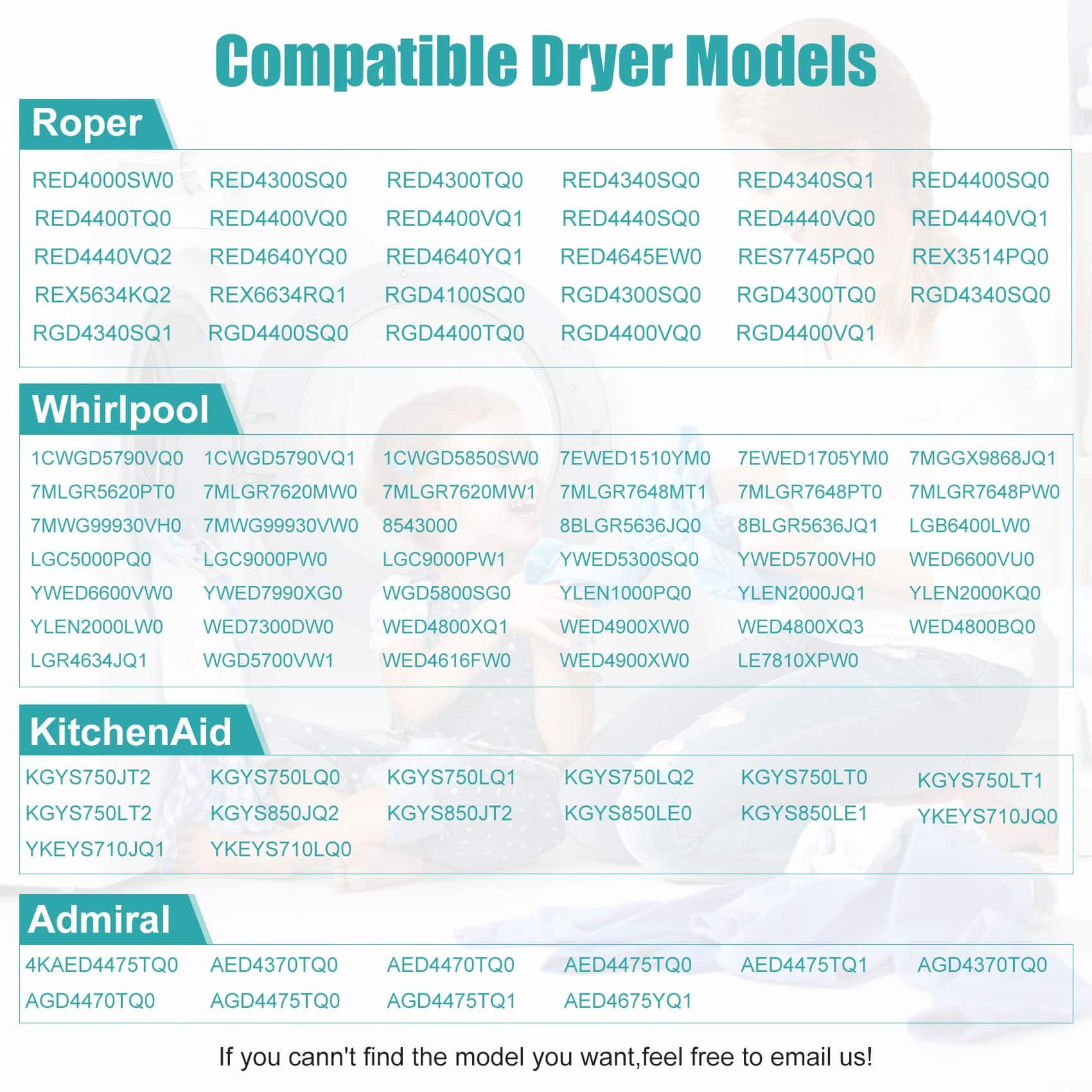 Kit de Reparación para Secadora 4392065RC Incluye Polea de - Imagen 7