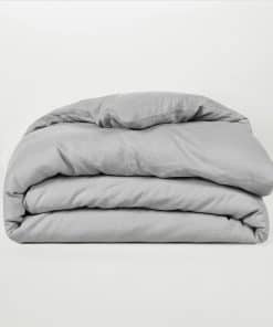 Funda de edredón de lino francés orgánico lavado a la