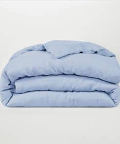 Funda de Edredón de Lino Orgánico Premium -Cielo