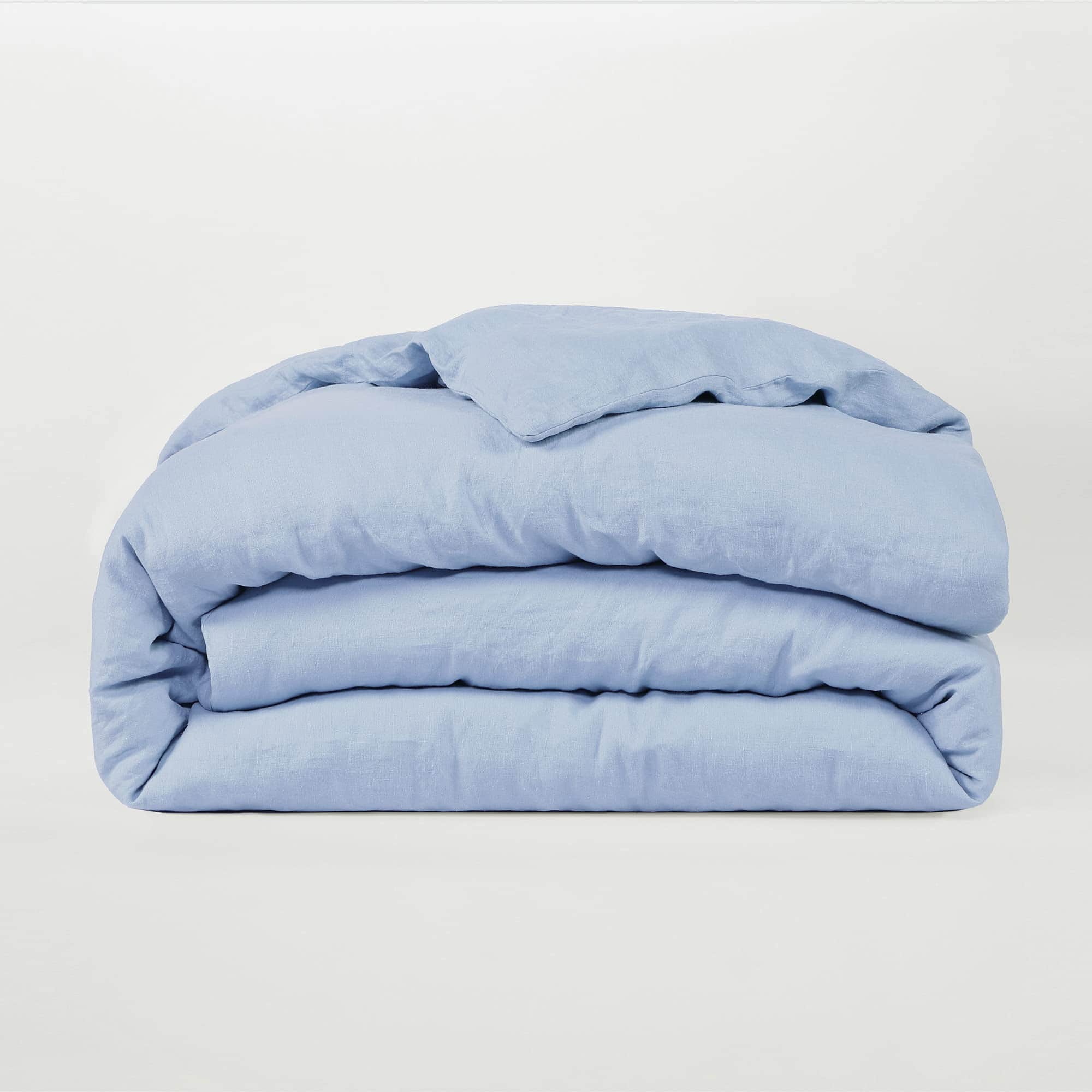 Funda de Edredón de Lino Orgánico Premium -Sky