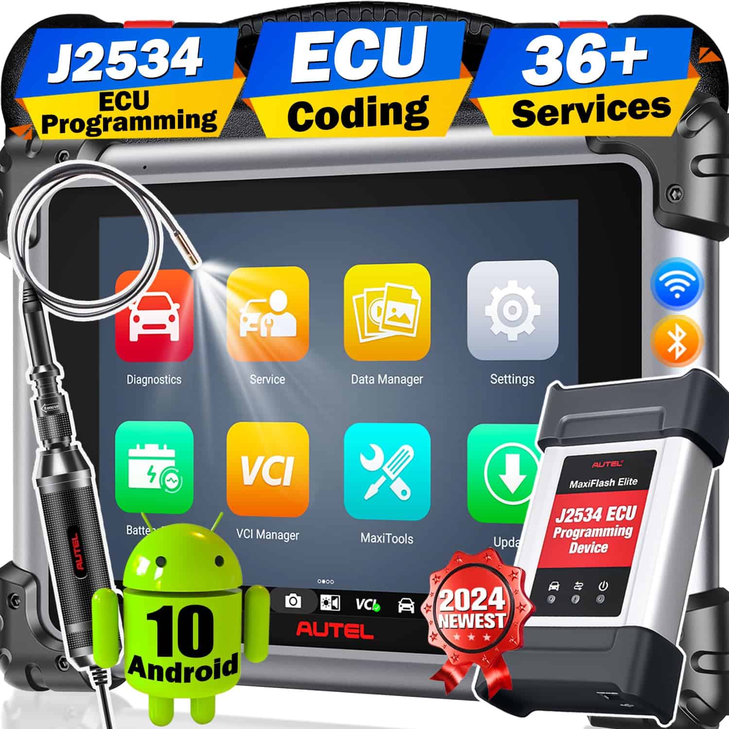 Escáner Autel MaxiSys MS908S PRO II con $60 MV108S,