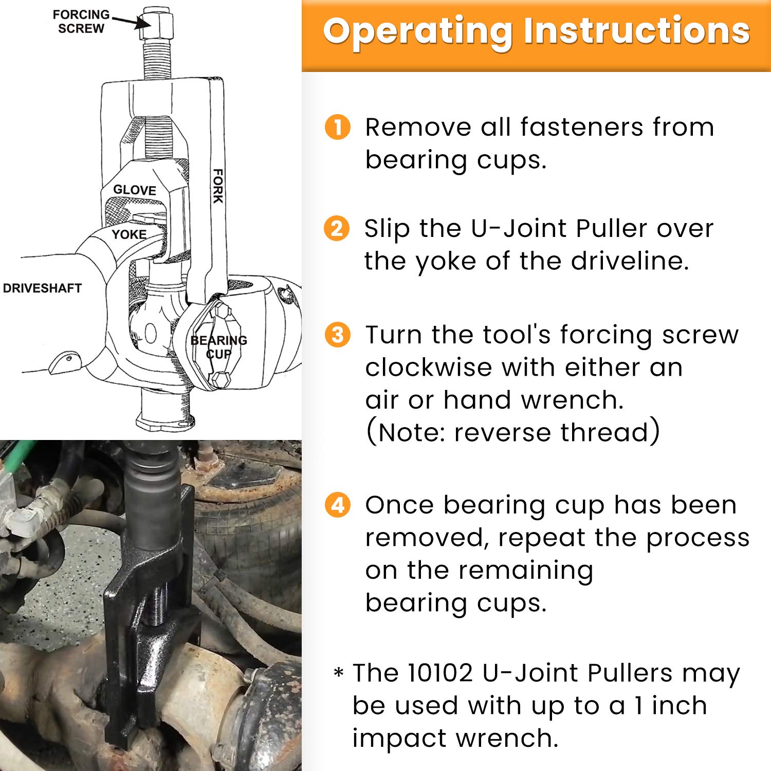E-cowlboy 10102 Extractor de Junta Universal Resistente - Imagen 7