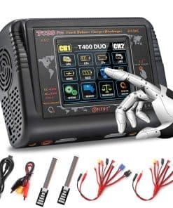 Cargador de Batería Lipo 1-6S Pantalla Táctil Doble