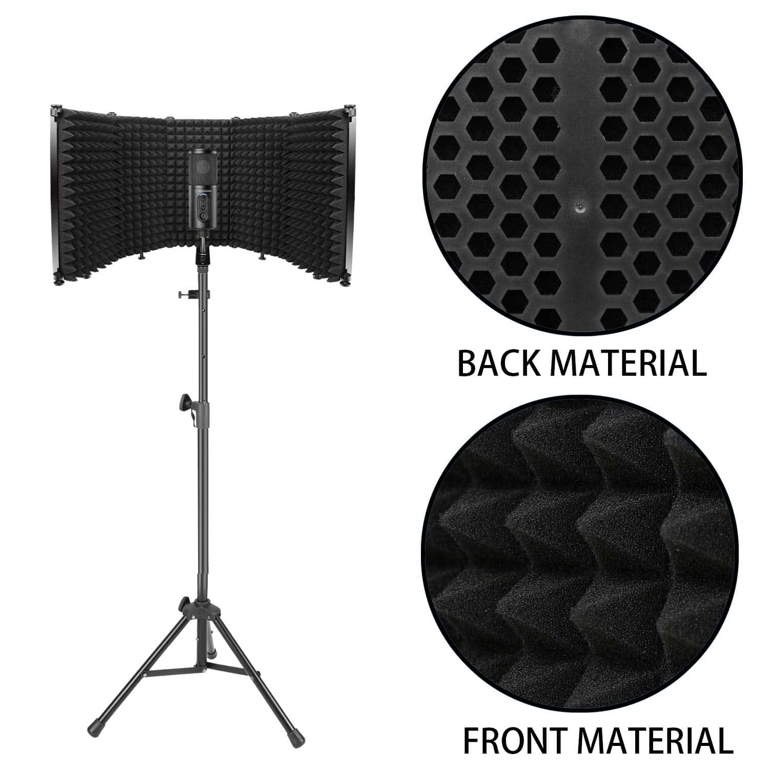 Escudo de Aislamiento de Micrófono, Filtro de Aislamiento - Imagen 6