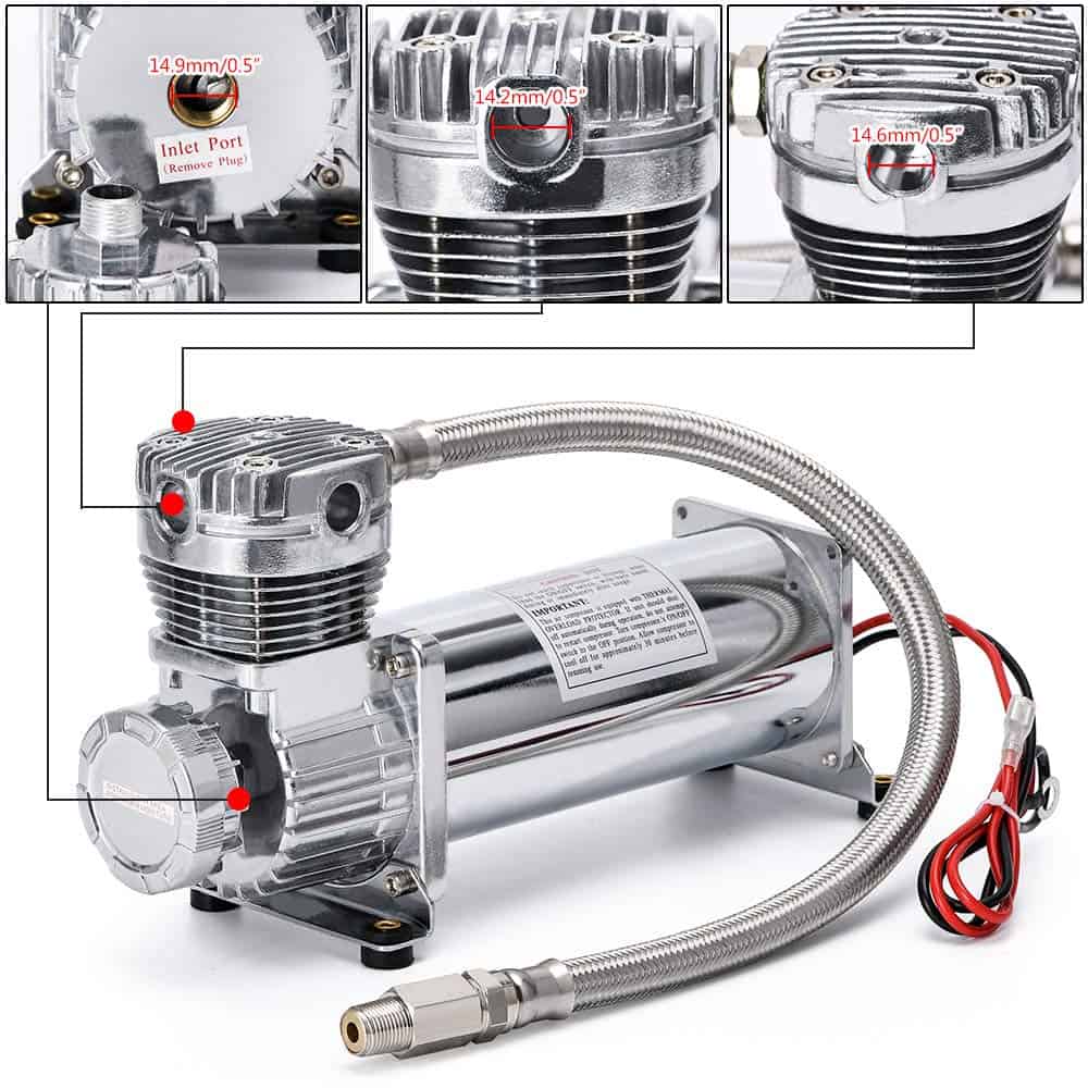 Compresor de Suspensión de Bolsa de Aire PTNHZ Universal - Imagen 3