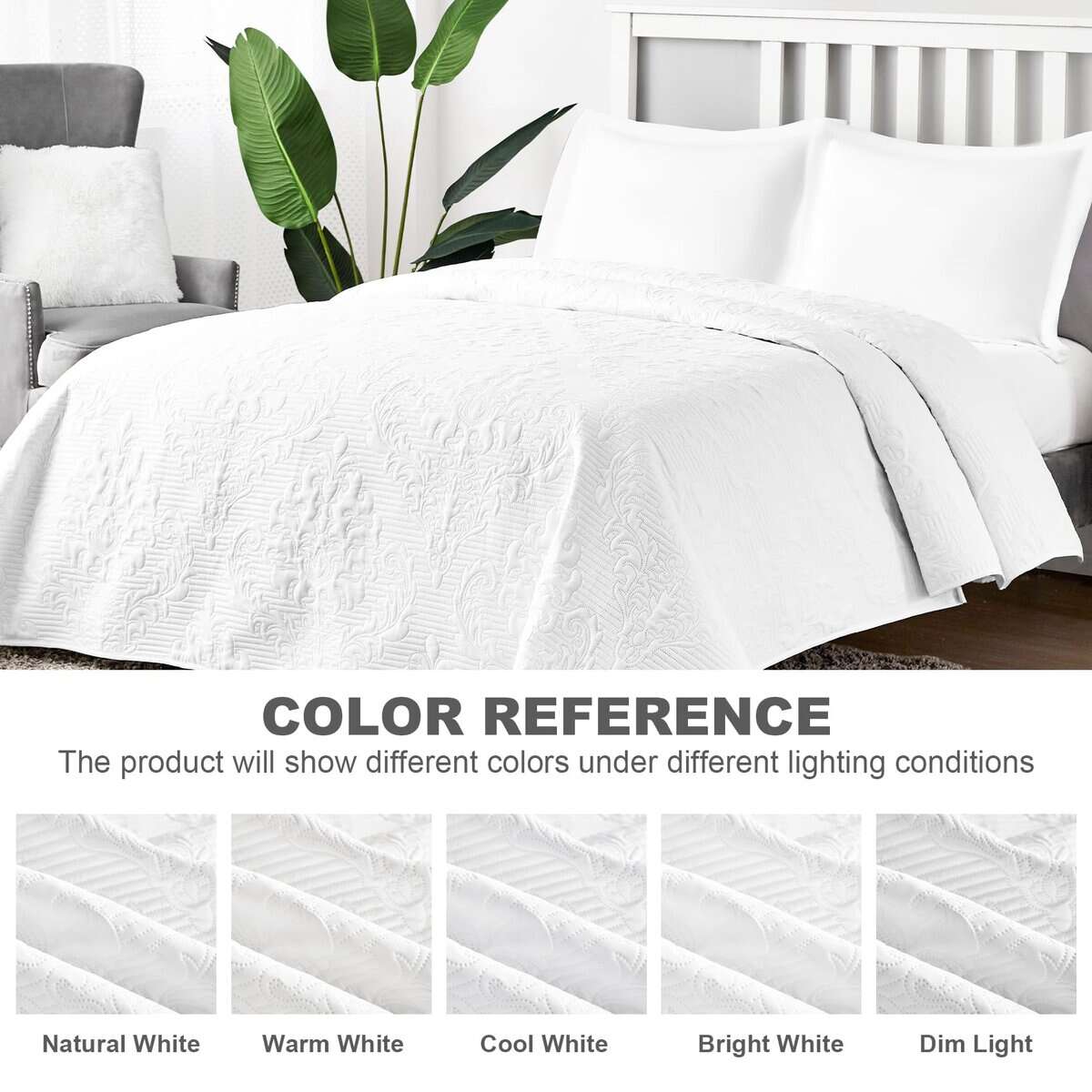 Colcha Blanca King Size Hansleep - Jacquard Ultrasonido - Imagen 7