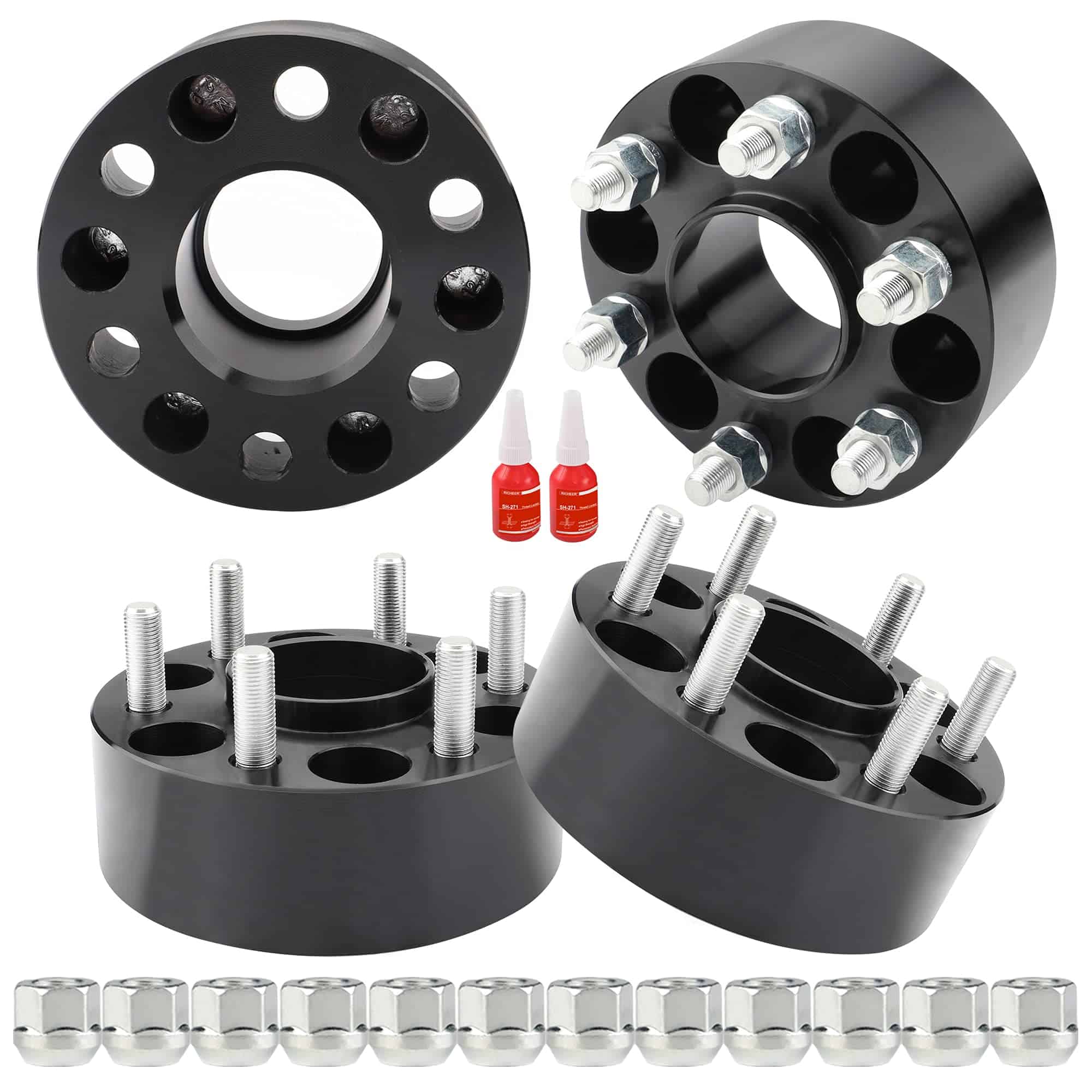 Richeer Separadores de Rueda centrados en el Buje de 2''