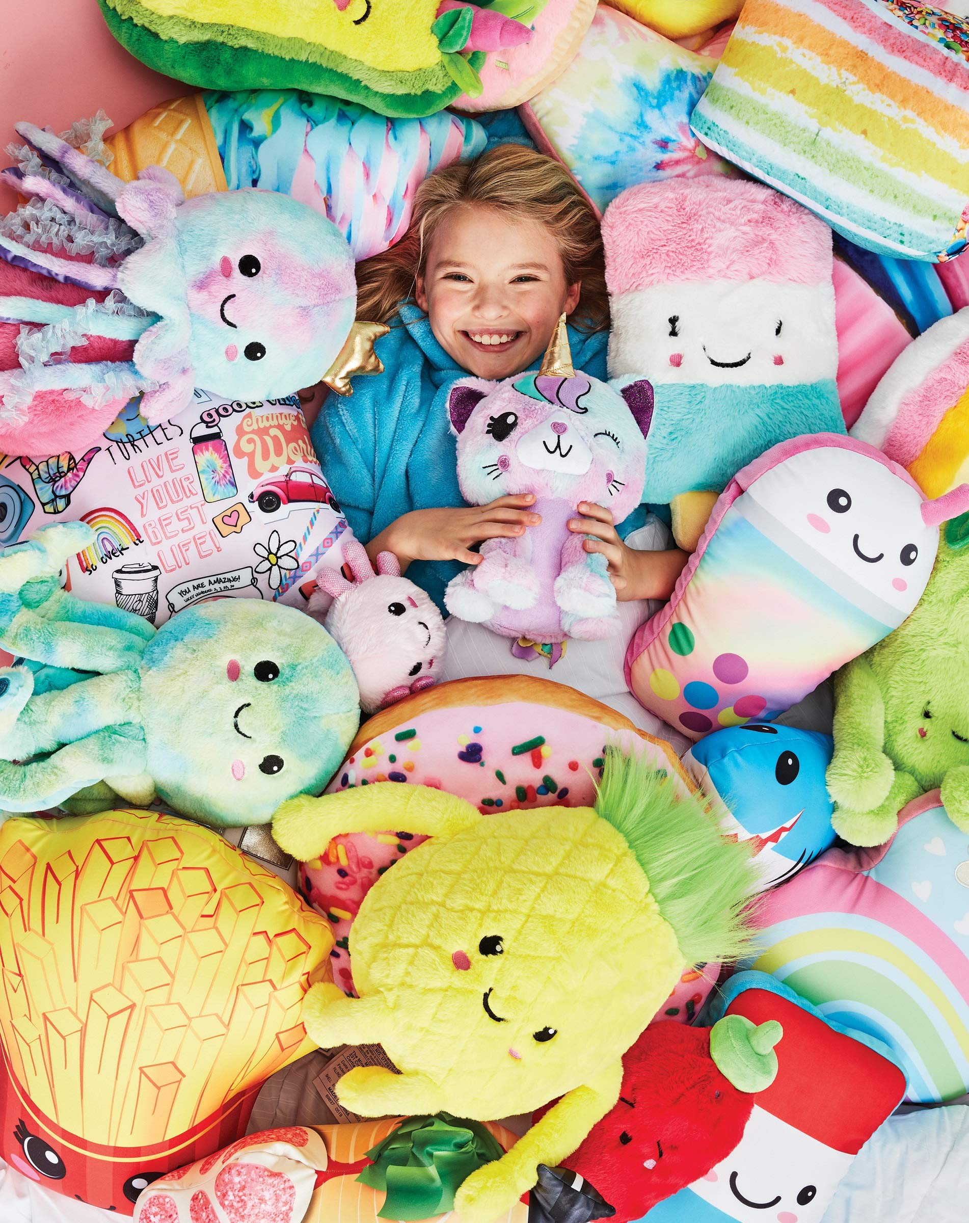 Almohada de Peluche de Cono de Gofre con Forma de Corazón - Imagen 4