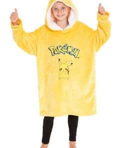 Manta Sudadera con Capucha Pikachu Pokemon para Niños,